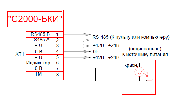 Рпи с2000 схема подключения