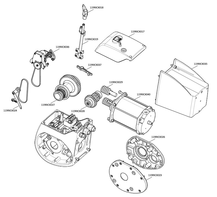 Запчасти для привода CAME C-BXE24 Запчасти для привода CAME C-BXE24