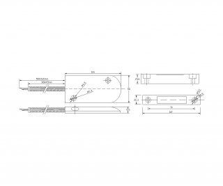 Smartec ST-DM146NC-SL магнитоконтактный датчик, НЗ, накладной для металлических дверей фото